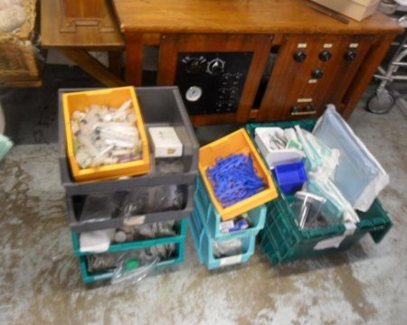 misc dressing & sizes lin bins packet sheets, suture needle box 